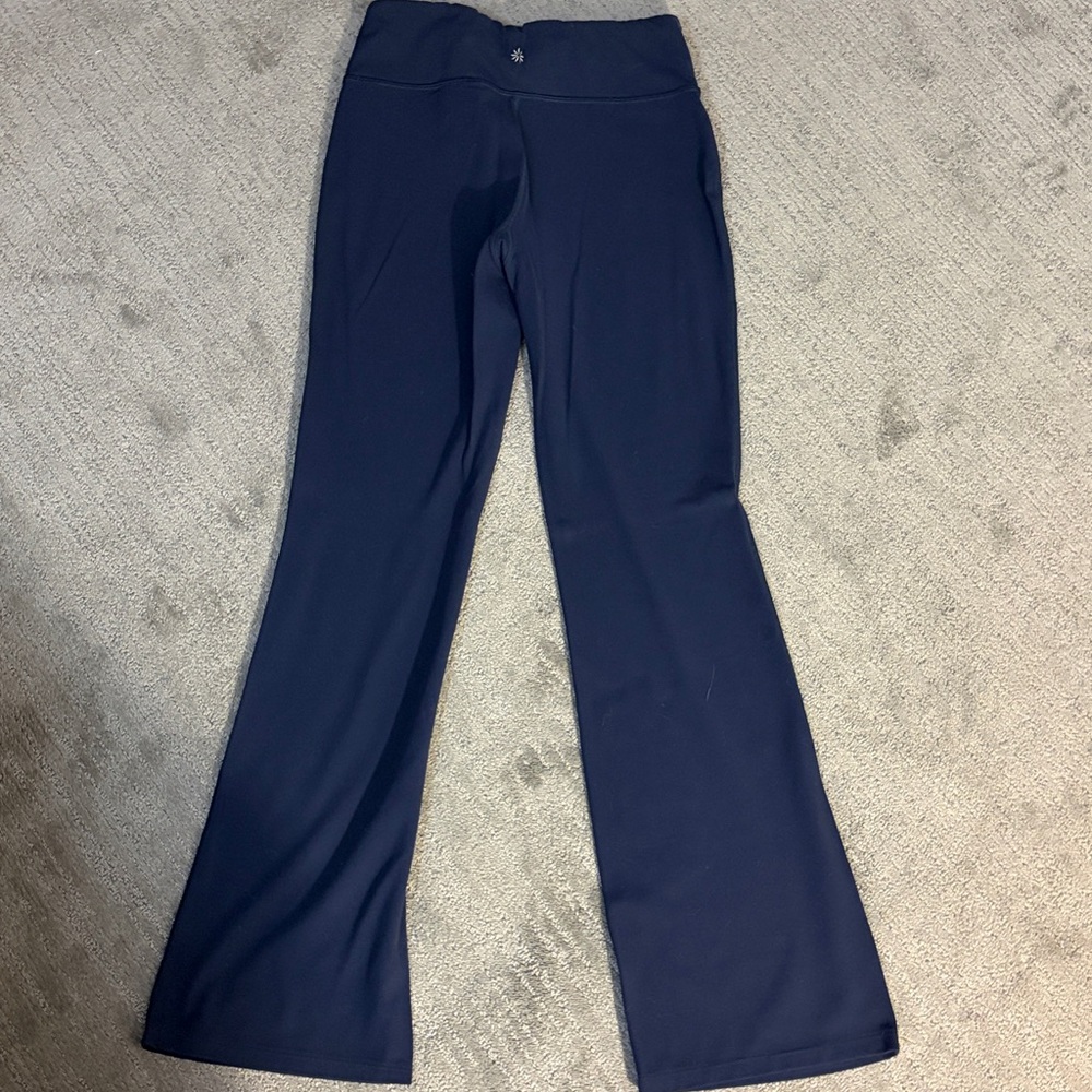 Athleta Girl High Rise Wide Leg Navy Pants with Elastic Waistband - Picture 7 of 7